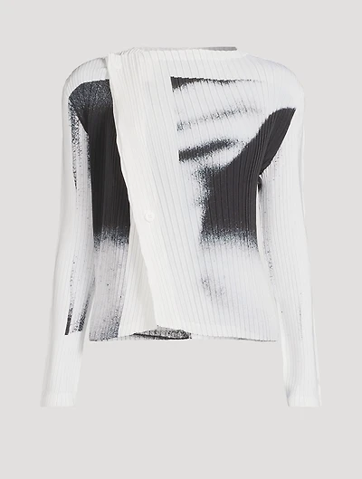 Shadow Study Pleats Cardigan