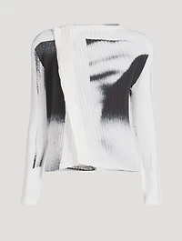 Shadow Study Pleats Cardigan