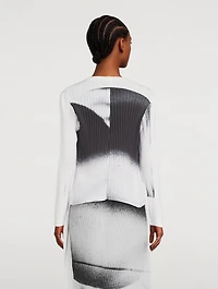 Shadow Study Pleats Cardigan