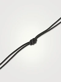 Cord Oval Pendant Necklace