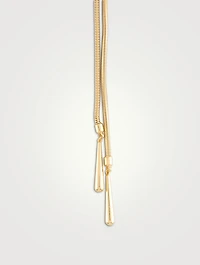 Gladys Long Drop Lariat Necklace