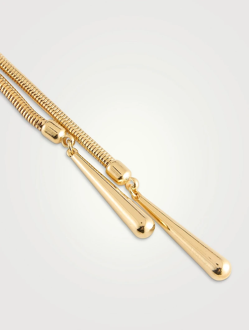 Gladys Long Drop Lariat Necklace