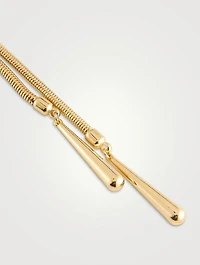 Gladys Long Drop Lariat Necklace