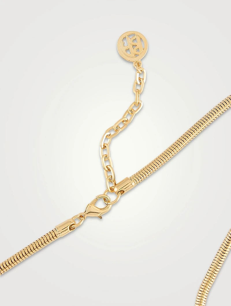 Gladys Long Drop Lariat Necklace