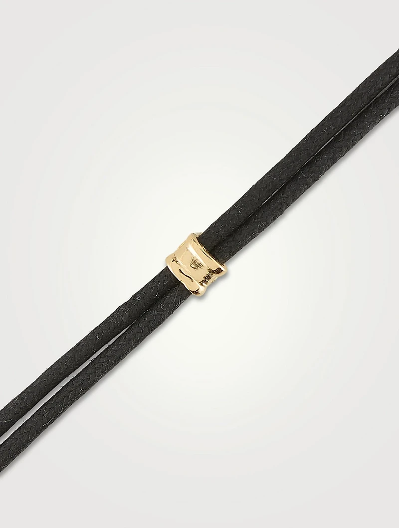Encanto Cord Rectangular Pendant Necklace