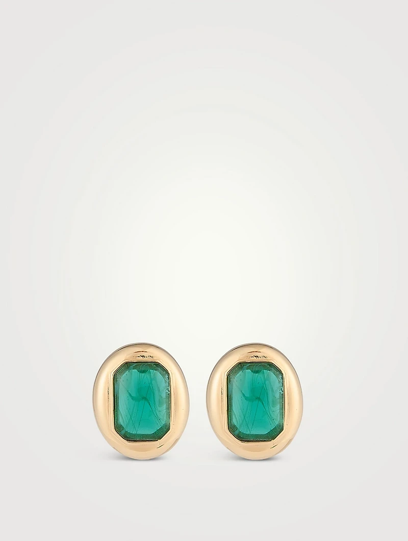 Stone Clip-On Earrings