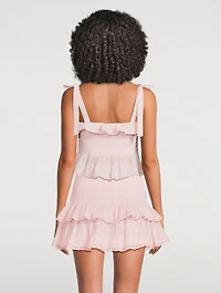 Ollyn Smocked Mini Skirt