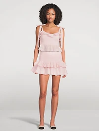 Ollyn Smocked Mini Skirt