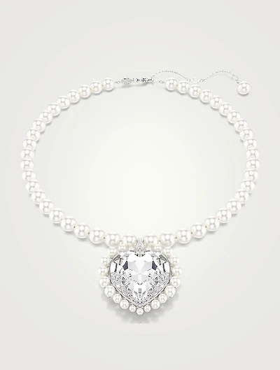 Ariana Grande x Swarovski Crystal Pearl Heart Necklace