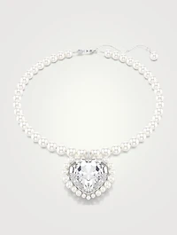 Ariana Grande x Swarovski Crystal Pearl Heart Necklace