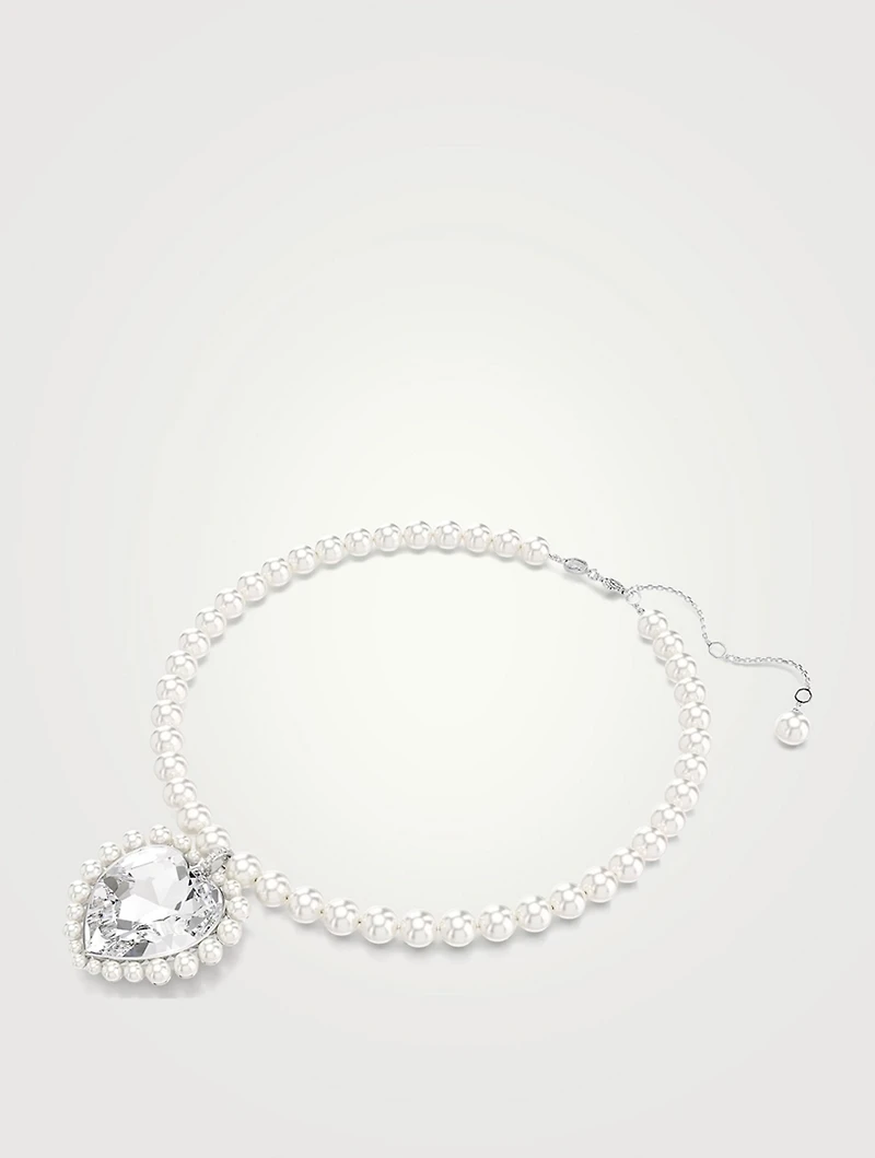Ariana Grande x Swarovski Crystal Pearl Heart Necklace