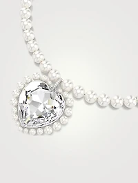 Ariana Grande x Swarovski Crystal Pearl Heart Necklace