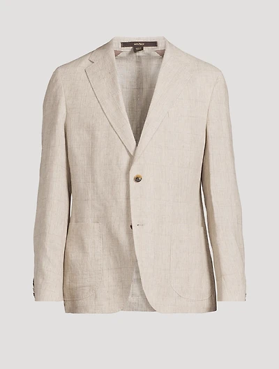 Giro Check Linen Jacket