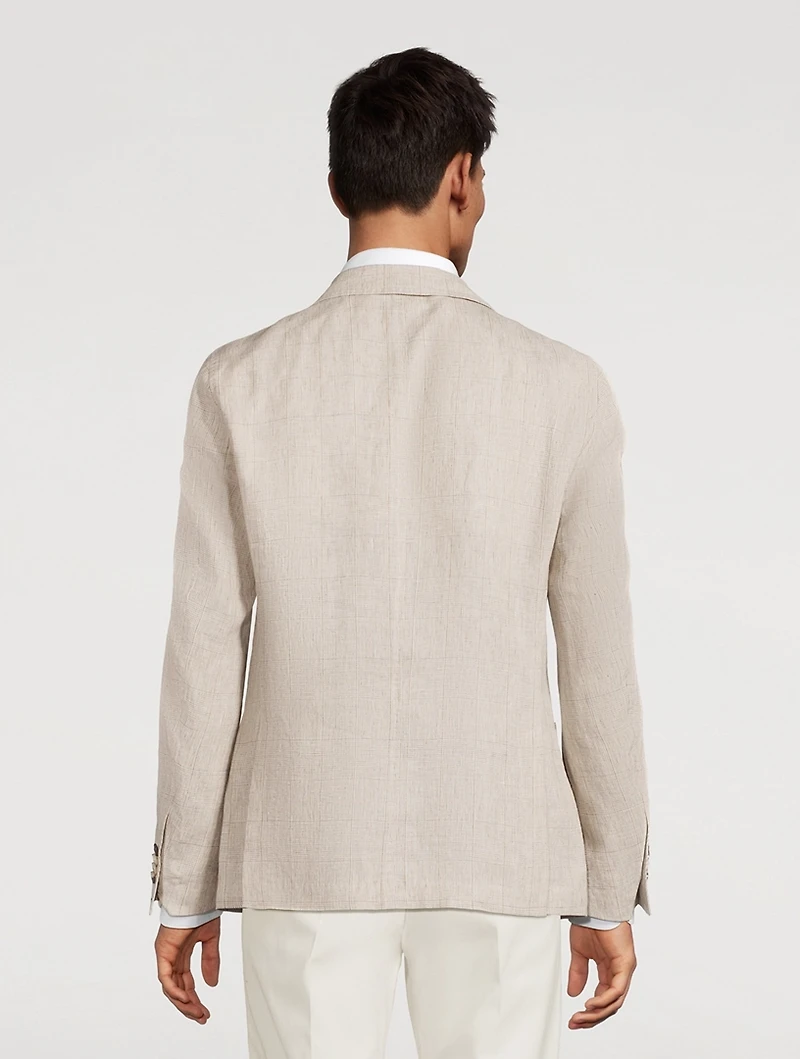 Giro Check Linen Jacket