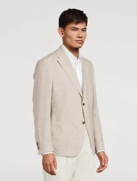 Giro Check Linen Jacket