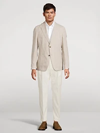 Giro Check Linen Jacket