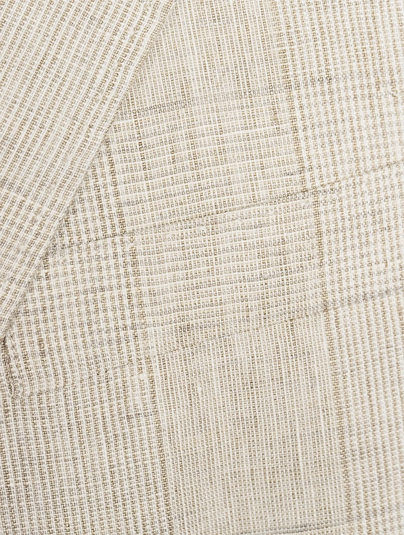Giro Check Linen Jacket