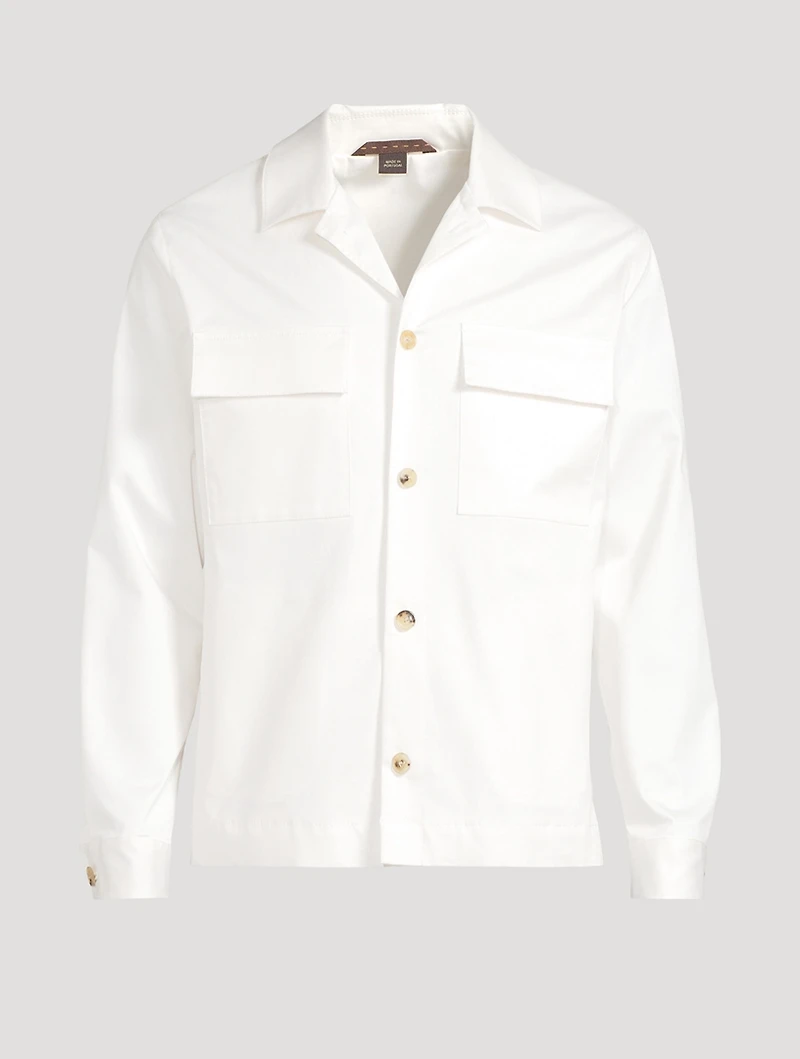 Lavoro Stretch Cotton Overshirt