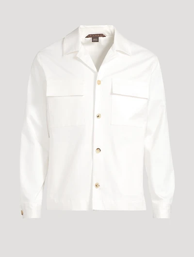 Lavoro Stretch Cotton Overshirt