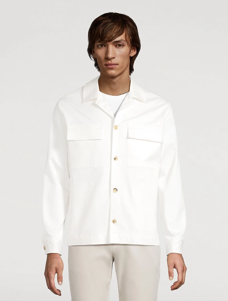 Lavoro Stretch Cotton Overshirt