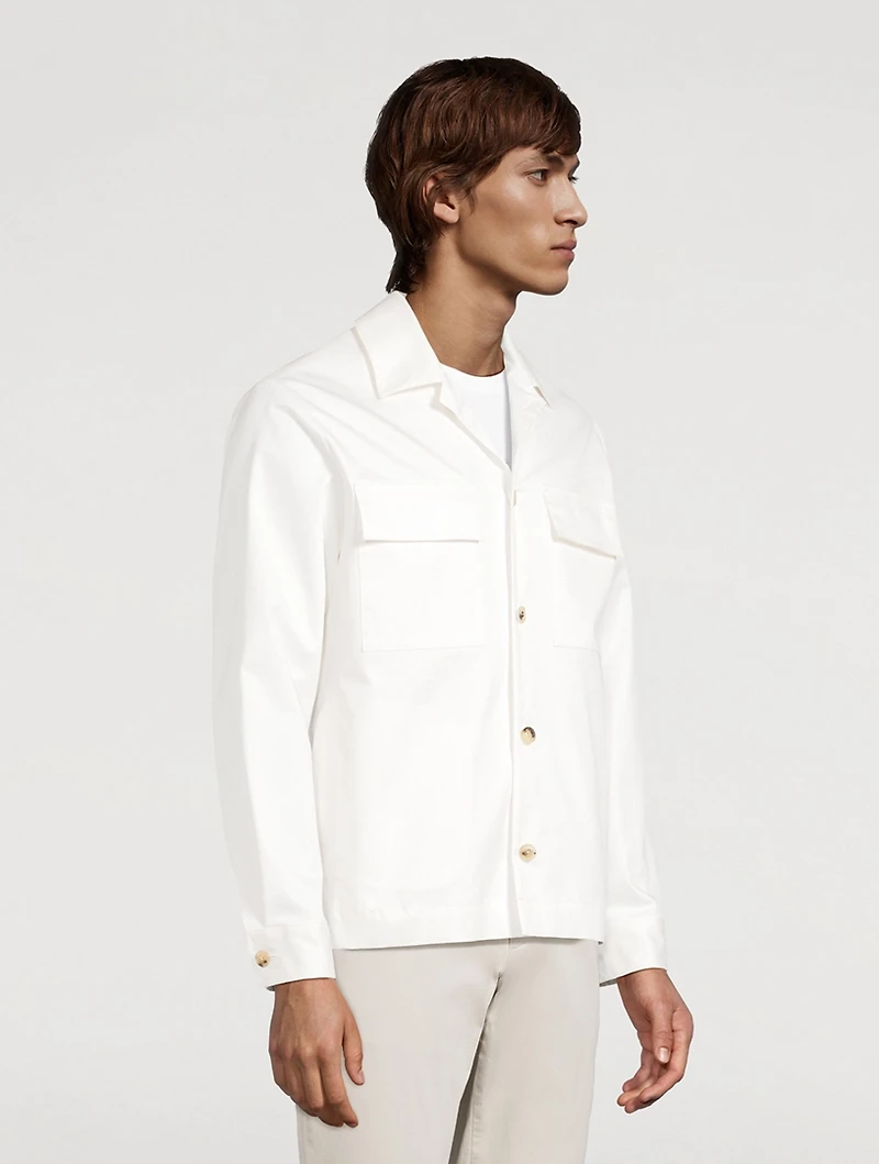 Lavoro Stretch Cotton Overshirt