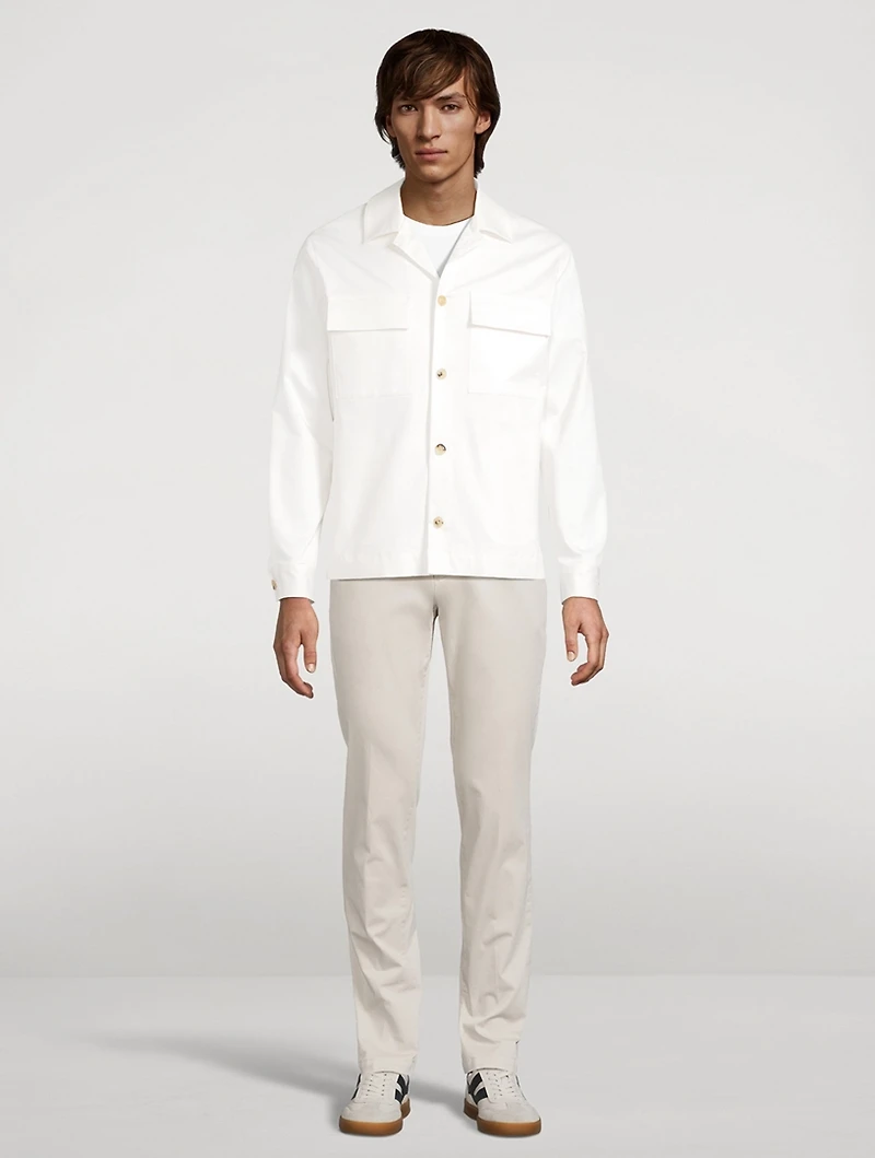 Lavoro Stretch Cotton Overshirt