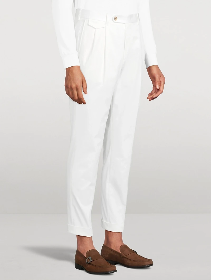 Sapo Stretch Cotton Trousers