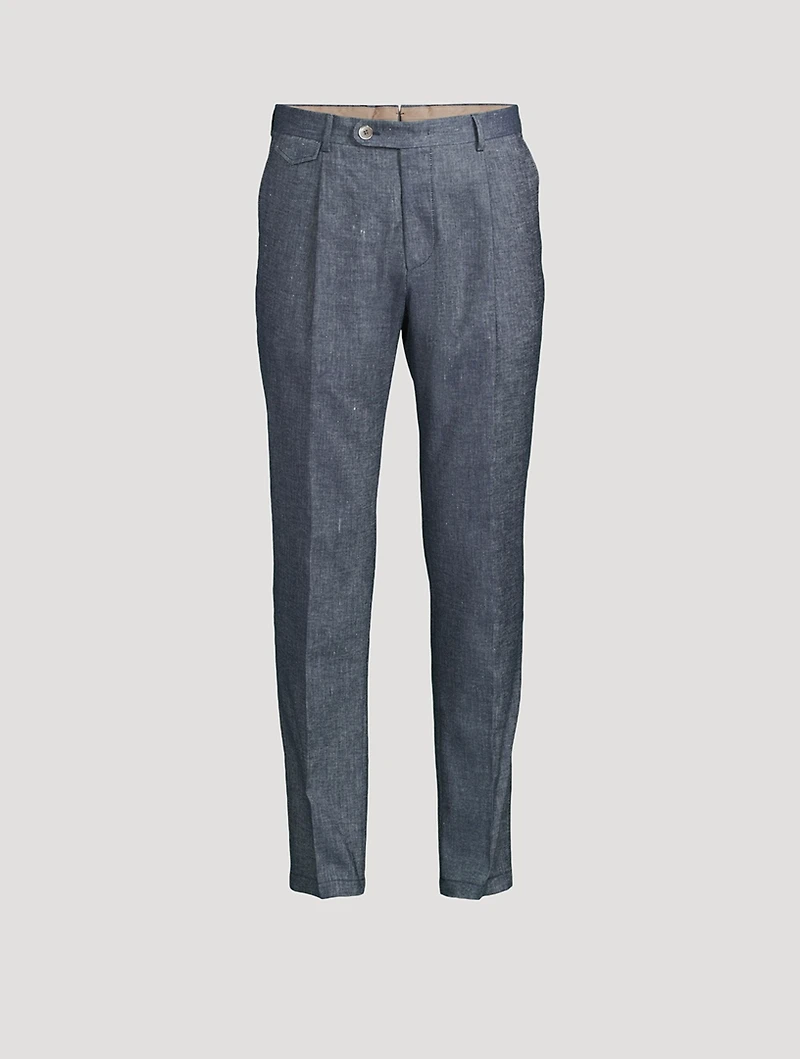 Silvi Cotton And Linen Trousers