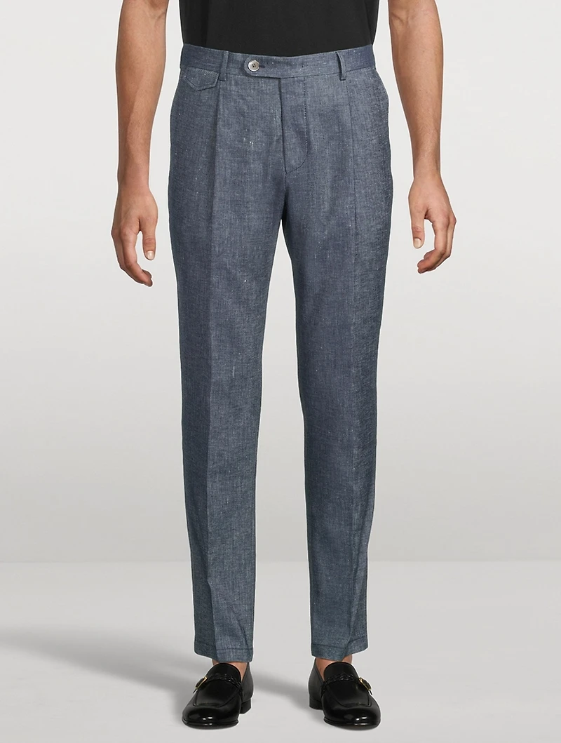 Silvi Cotton And Linen Trousers