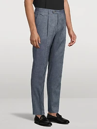 Silvi Cotton And Linen Trousers
