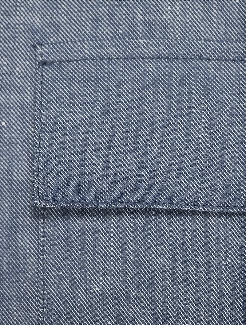 Lavoro Stretch Cotton And Linen Overshirt