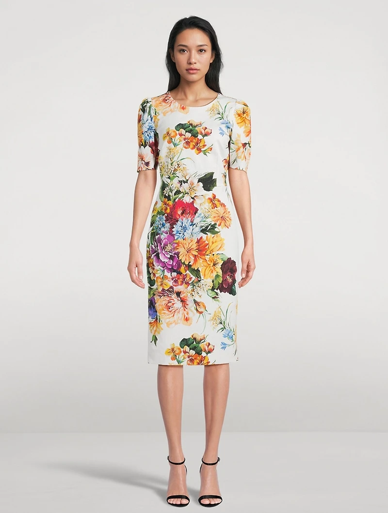 Midi Dress Floral Print