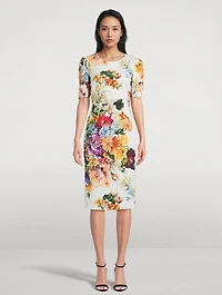 Midi Dress Floral Print