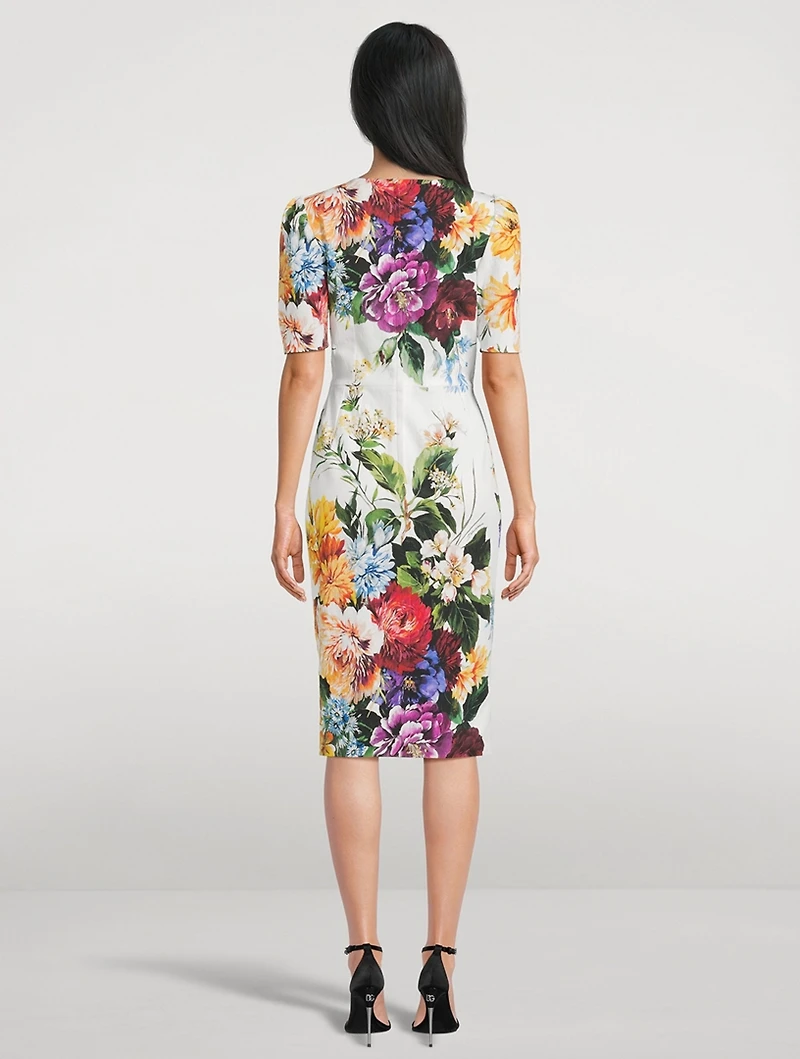 Midi Dress Floral Print