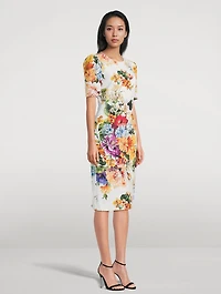 Midi Dress Floral Print