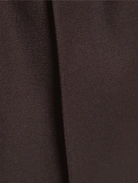Wool Gabardine Wide-Leg Trousers