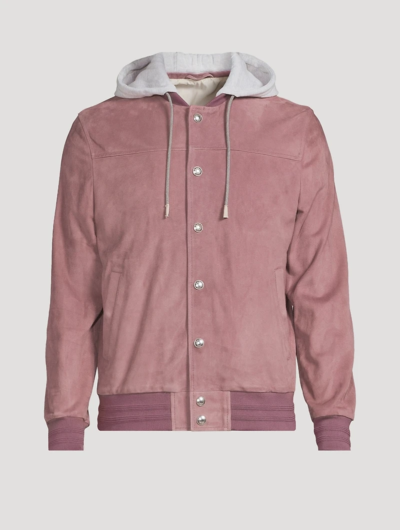 Suede Bomber Jacket