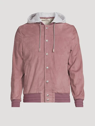 Suede Bomber Jacket