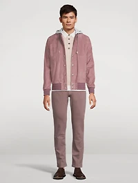 Suede Bomber Jacket