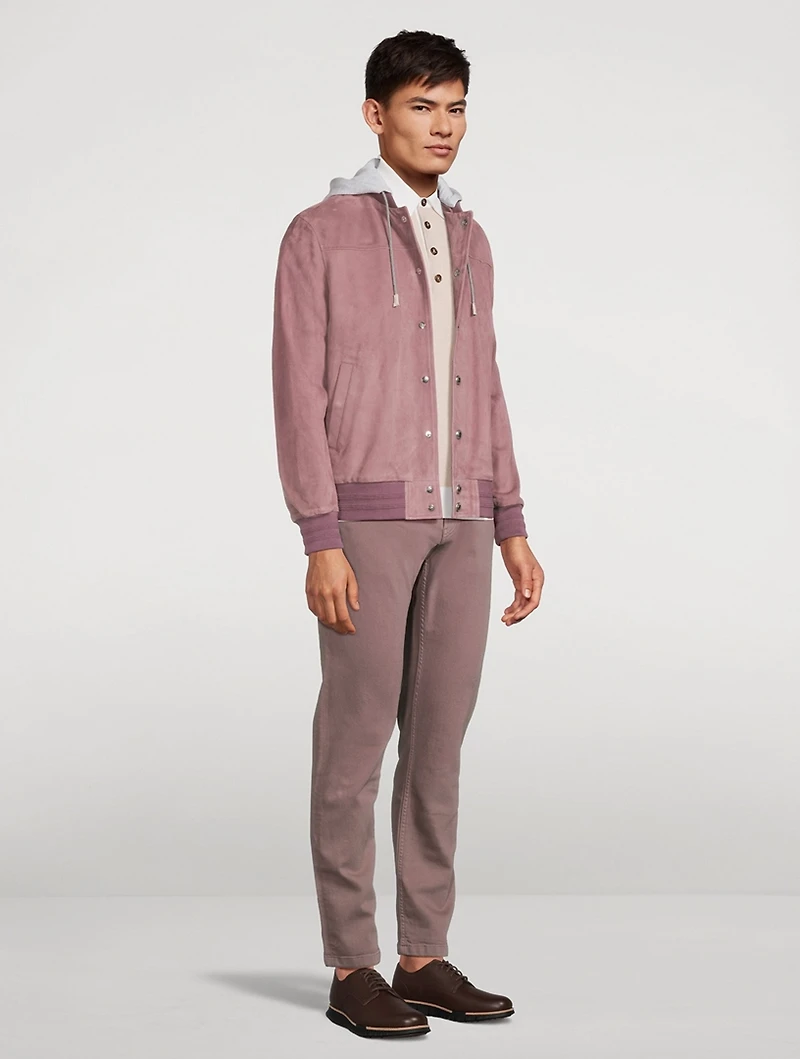 Suede Bomber Jacket