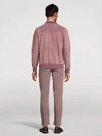 Suede Bomber Jacket
