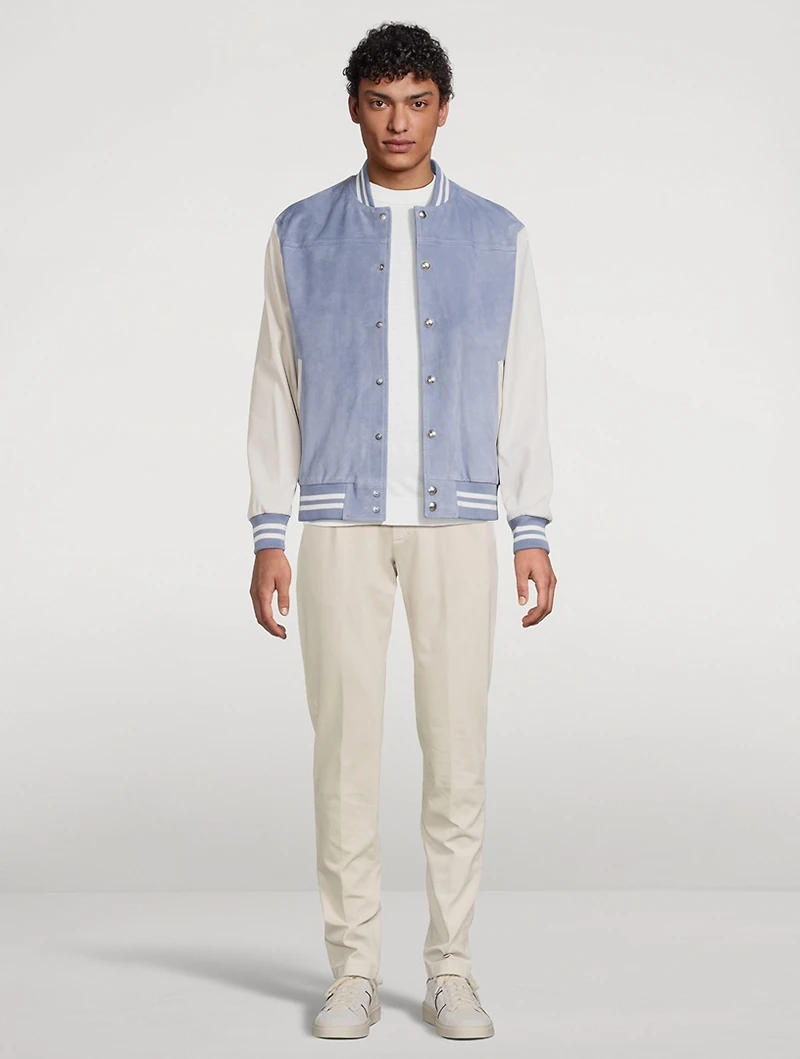 Leather Bomber Jacket