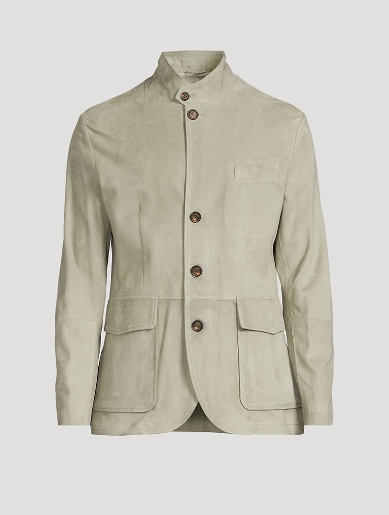 Waxed Suede Jacket