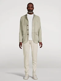 Waxed Suede Jacket