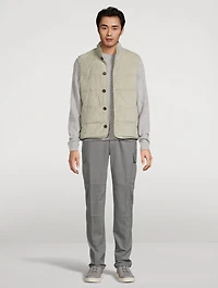 Reversible Suede Down Vest