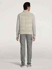Reversible Suede Down Vest