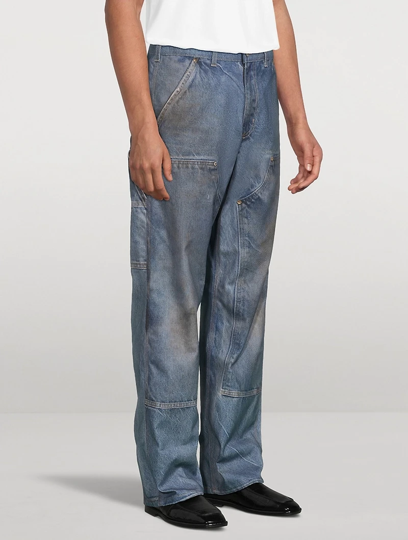 Roy Roger's x Dave's NY Trompe L'Oeil Canvas Pants