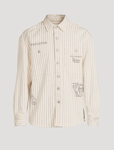 Roy Roger's x Dave's NY Hickory Stripe Overshirt