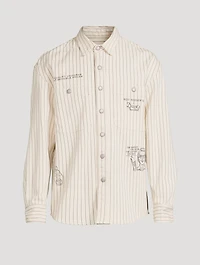 Roy Roger's x Dave's NY Hickory Stripe Overshirt