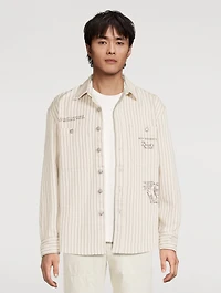 Roy Roger's x Dave's NY Hickory Stripe Overshirt